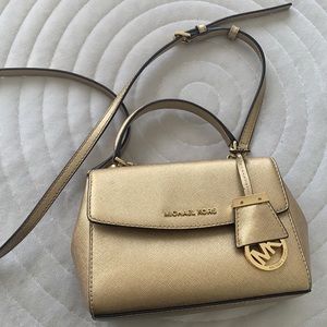 Ava pale gold XS crossbody Michael Kors